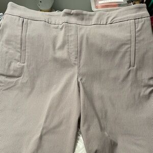 New with Tags Cynthia Rowley Trousers in beige stripes